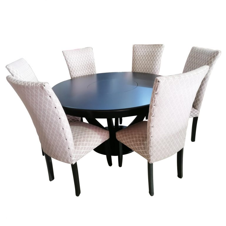 SHIRAZ 7 PIECE ROUND DINING SET – Furn Zone