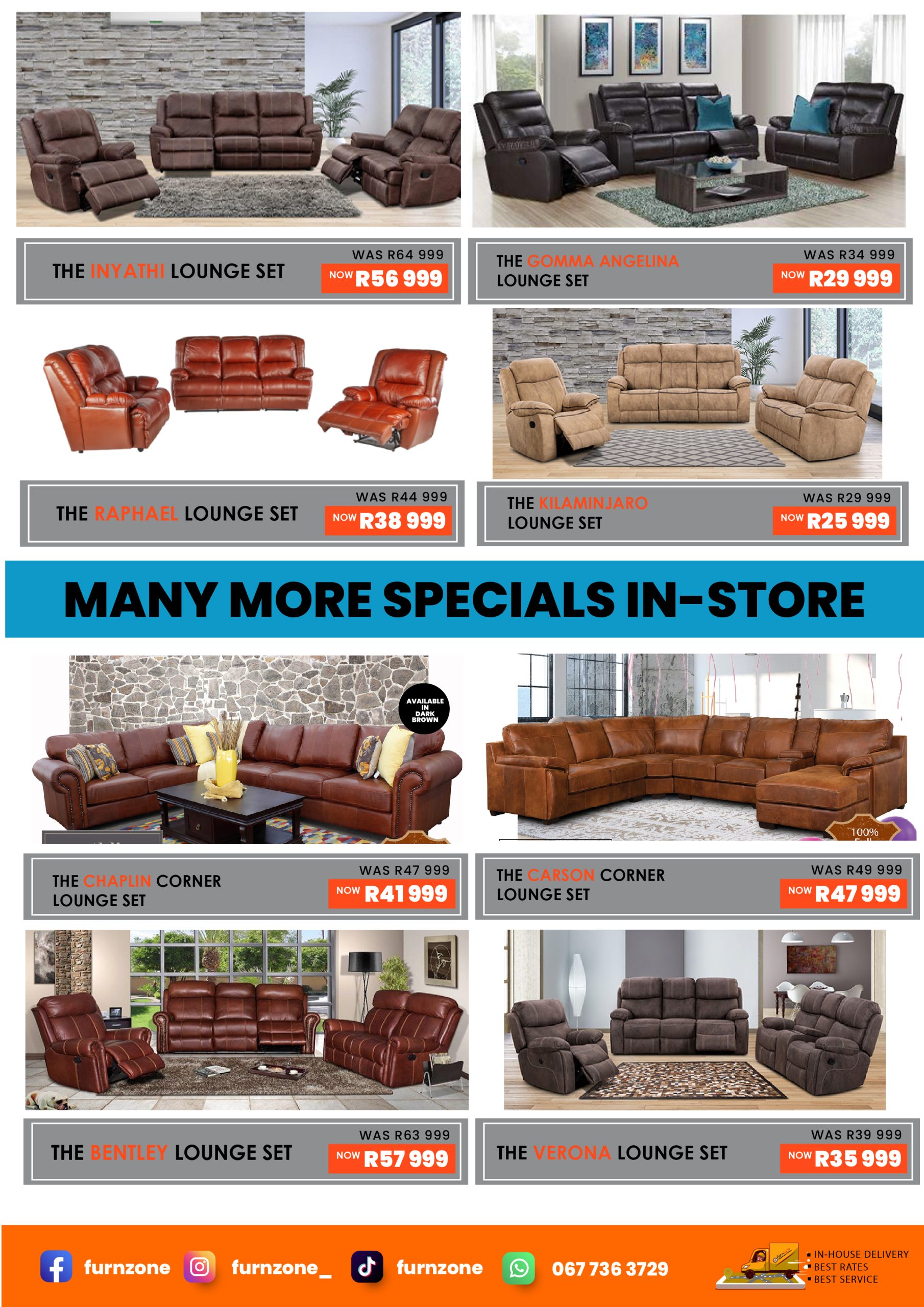 CLEARANCE SALE Furn Zone
