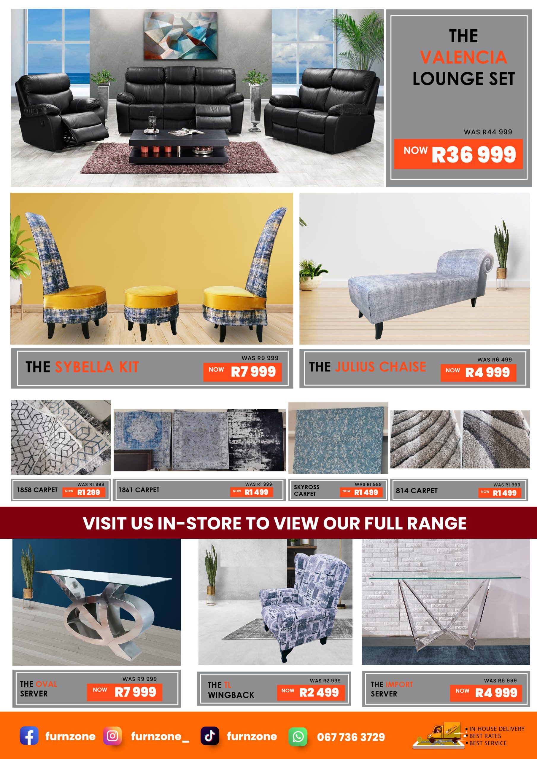 CLEARANCE SALE Furn Zone