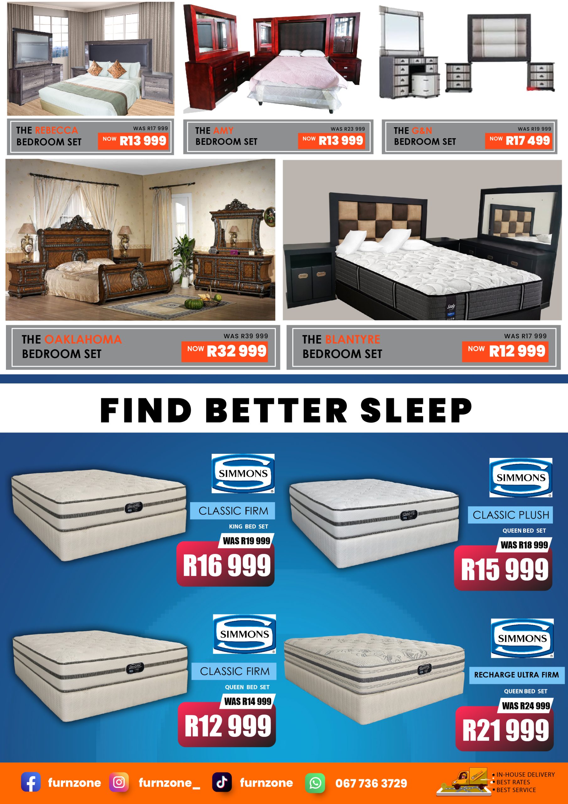 CLEARANCE SALE Furn Zone