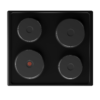 DHD332 - Defy 60cm Slimline Solid Hob – Black - Thumbnail Image 1