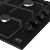 DHG132 - Defy 60cm Slimline Gas Hob - Black Glass - Thumbnail Image 4