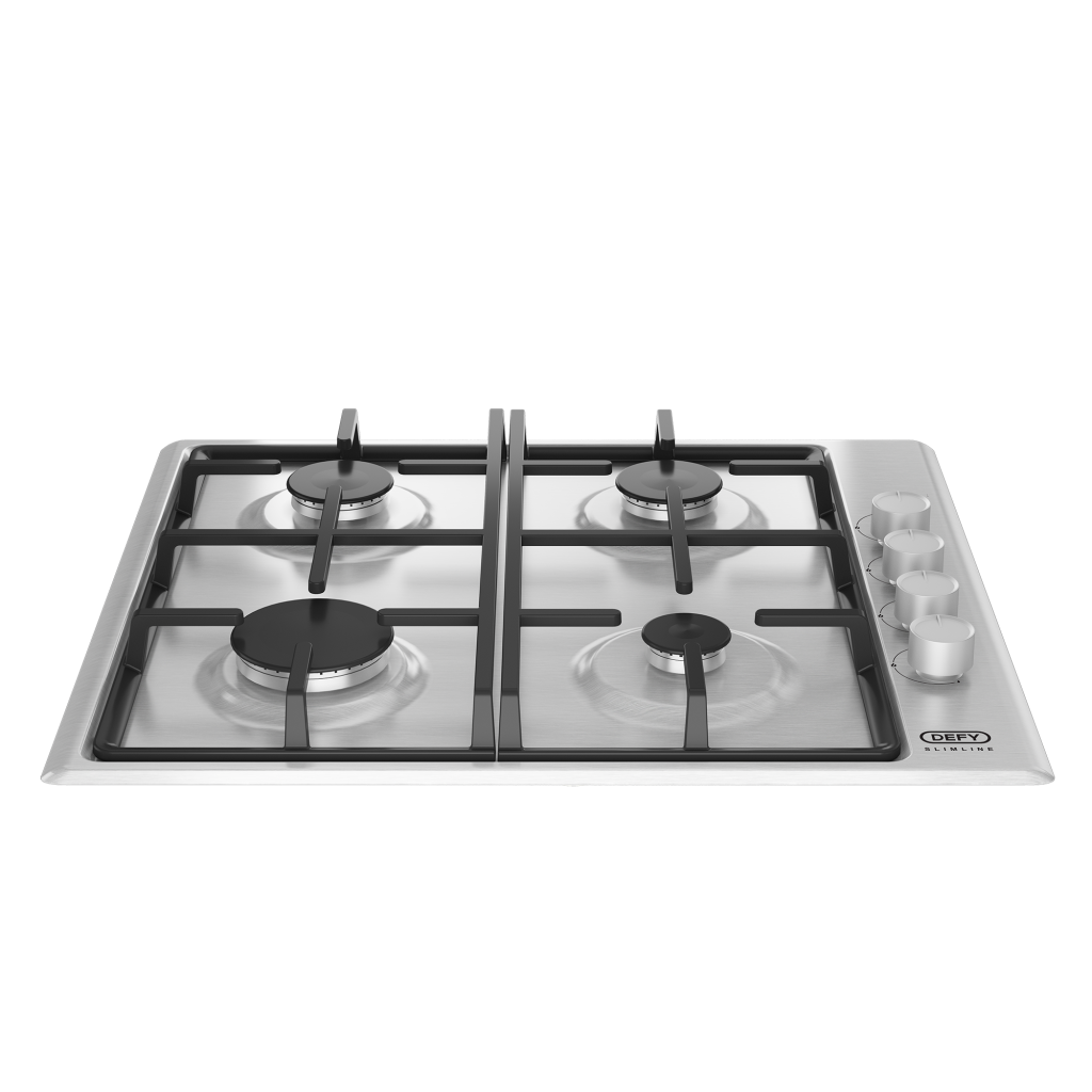 DHG133 Defy 60cm Slimline Gas Hob with Control Panel Stainless