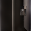 DFF456 - Defy 496lt Elegant Black Glass Side by Side Fridge Freezer - Thumbnail Image 1